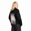 finaldays patch on female og denim jacket in raven