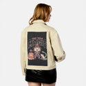 findyourmagic patch on female atelier canvas jacket in tan