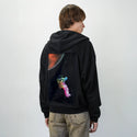 floatinginspace patch on male essential zip hoodie in after hours