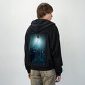 floatinglight patch on male essential zip hoodie in after hours