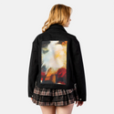 floradiffusion patch on female atelier canvas jacket in nightfall