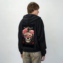 floralgeisha patch on male essential zip hoodie in after hours