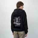 floralmemento patch on male essential zip hoodie in after hours