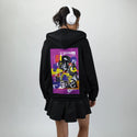 flowergirl patch on female essential zip hoodie in after hours