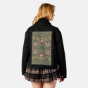 forceofnature patch on female atelier canvas jacket in nightfall