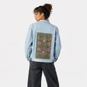 forceofnature patch on female og denim jacket in oceanside