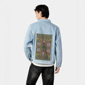 forceofnature patch on male og denim jacket in oceanside