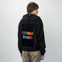 foreverrebel patch on male essential zip hoodie in after hours