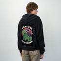 forevertogether patch on male essential zip hoodie in after hours