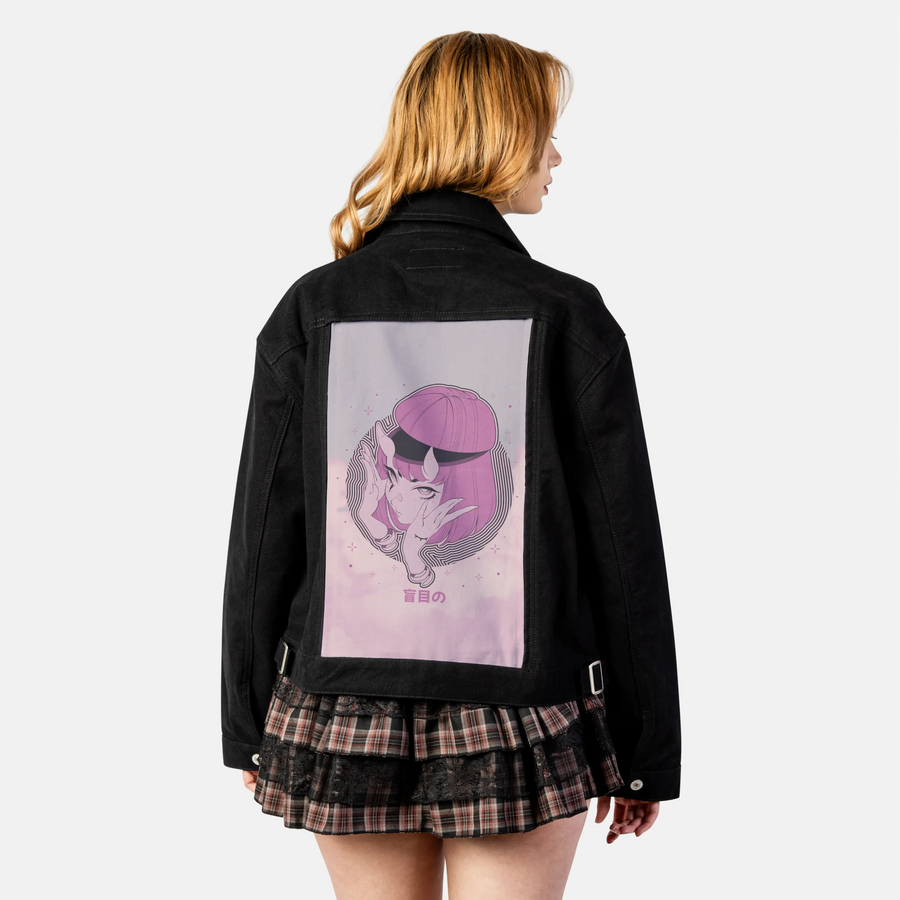 forgot patch on female atelier canvas jacket in nightfall