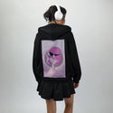 forgot patch on female essential zip hoodie in after hours