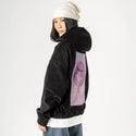forgot patch on female retro cord hoodie in onyx