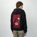 foxfantasy patch on male essential zip hoodie in after hours