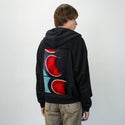fragmentwing patch on male essential zip hoodie in after hours
