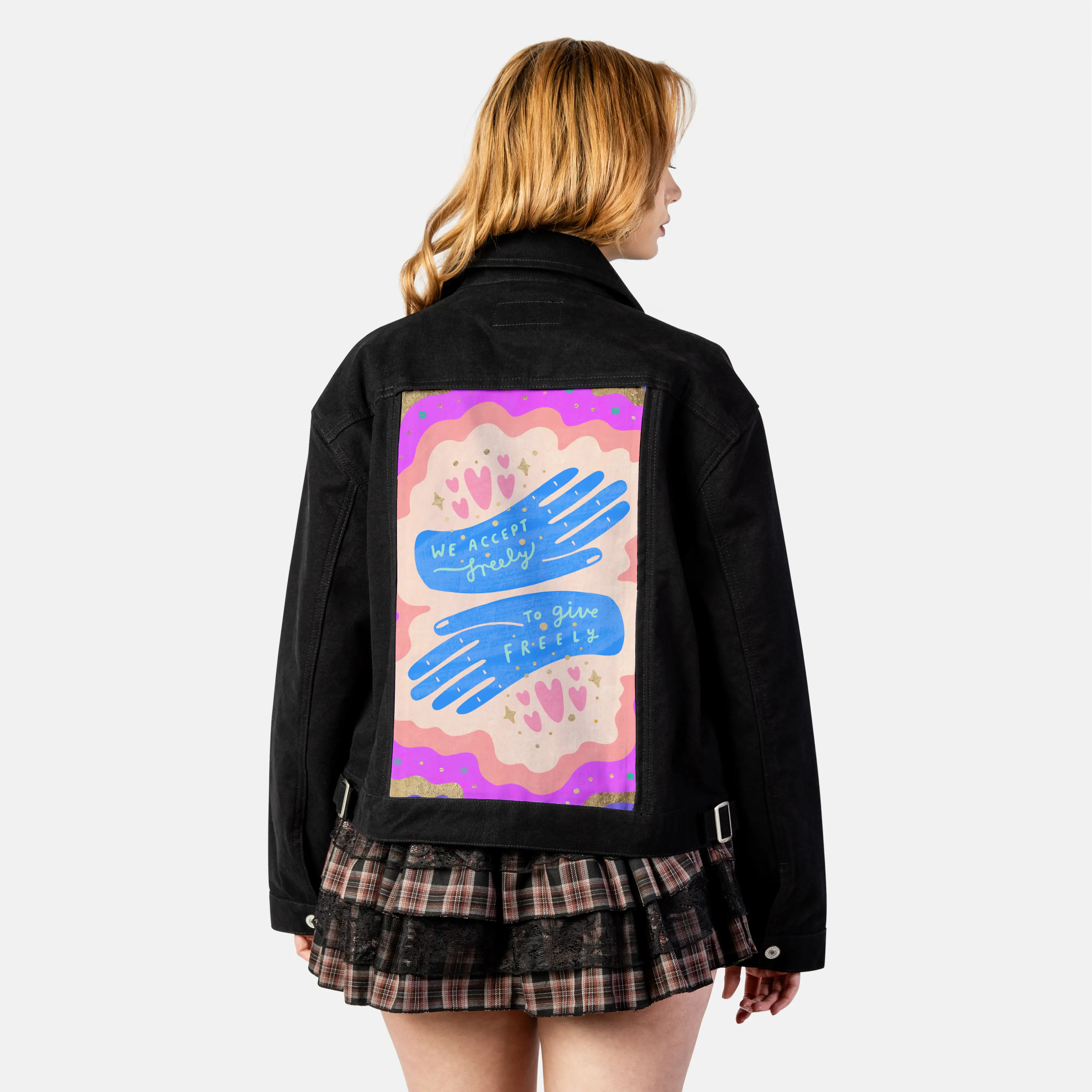 freely patch on female atelier canvas jacket in nightfall