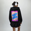 freely patch on female essential zip hoodie in after hours