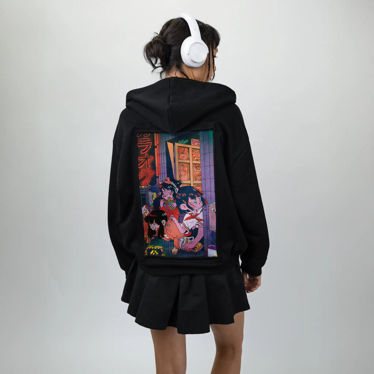 freshair patch on female essential zip hoodie in after hours
