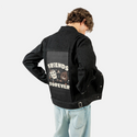 friendsforever patch on male og denim jacket in raven