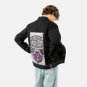 fuchsiafuwolf patch on male og denim jacket in raven