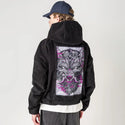 fuchsiafuwolf patch on male retro cord hoodie in onyx