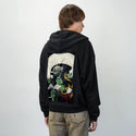 fujin patch on male essential zip hoodie in after hours