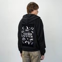 gamerwitch patch on male essential zip hoodie in after hours