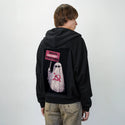 ghostsagainst patch on male essential zip hoodie in after hours