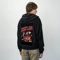 giftsfromdeath patch on male essential zip hoodie in after hours