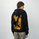 gildedfragments patch on male essential zip hoodie in after hours