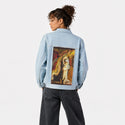 goldendaughterofjoy patch on female og denim jacket in oceanside