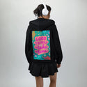 goodthings patch on female essential zip hoodie in after hours