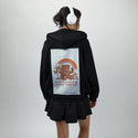 goodthingscoming patch on female essential zip hoodie in after hours