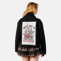 greatesttreasure patch on female atelier canvas jacket in nightfall