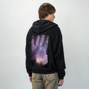 handscape patch on male essential zip hoodie in after hours