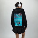 handscapecaress patch on female essential zip hoodie in after hours