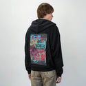 harder patch on male essential zip hoodie in after hours