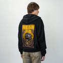 hearmeroar patch on male essential zip hoodie in after hours
