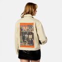heartofthecity patch on female atelier canvas jacket in tan