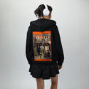 heartofthecity patch on female essential zip hoodie in after hours