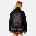 hellhounds patch on female atelier canvas jacket in nightfall