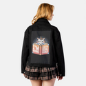 hidingfromtherealworld patch on female atelier canvas jacket in nightfall