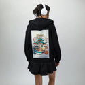 hocuspurrcus patch on female essential zip hoodie in after hours