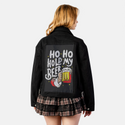 hohoholdmybeer patch on female atelier canvas jacket in nightfall