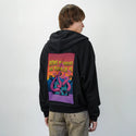 homeiswherethetentacleis patch on male essential zip hoodie in after hours