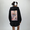 hotpot patch on female essential zip hoodie in after hours