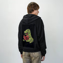 howtogrill patch on male essential zip hoodie in after hours