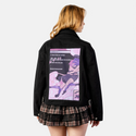 ihatetoseeyoucry patch on female atelier canvas jacket in nightfall