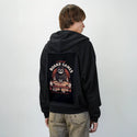 iloveboardgames patch on male essential zip hoodie in after hours
