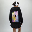 imaginaryfriends patch on female essential zip hoodie in after hours