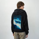 imaginaryworld patch on male essential zip hoodie in after hours